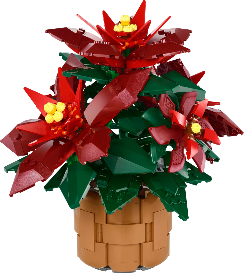 10370 Icons Poinsettia Plant Decor Building Set