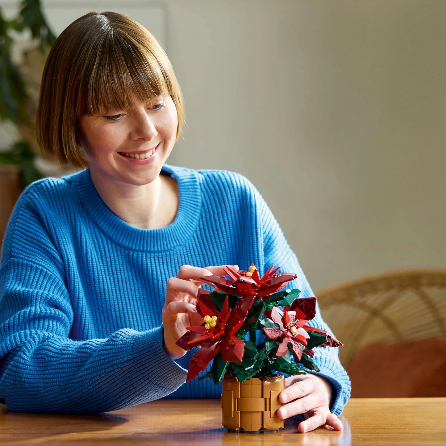 10370 Icons Poinsettia Plant Decor Building Set