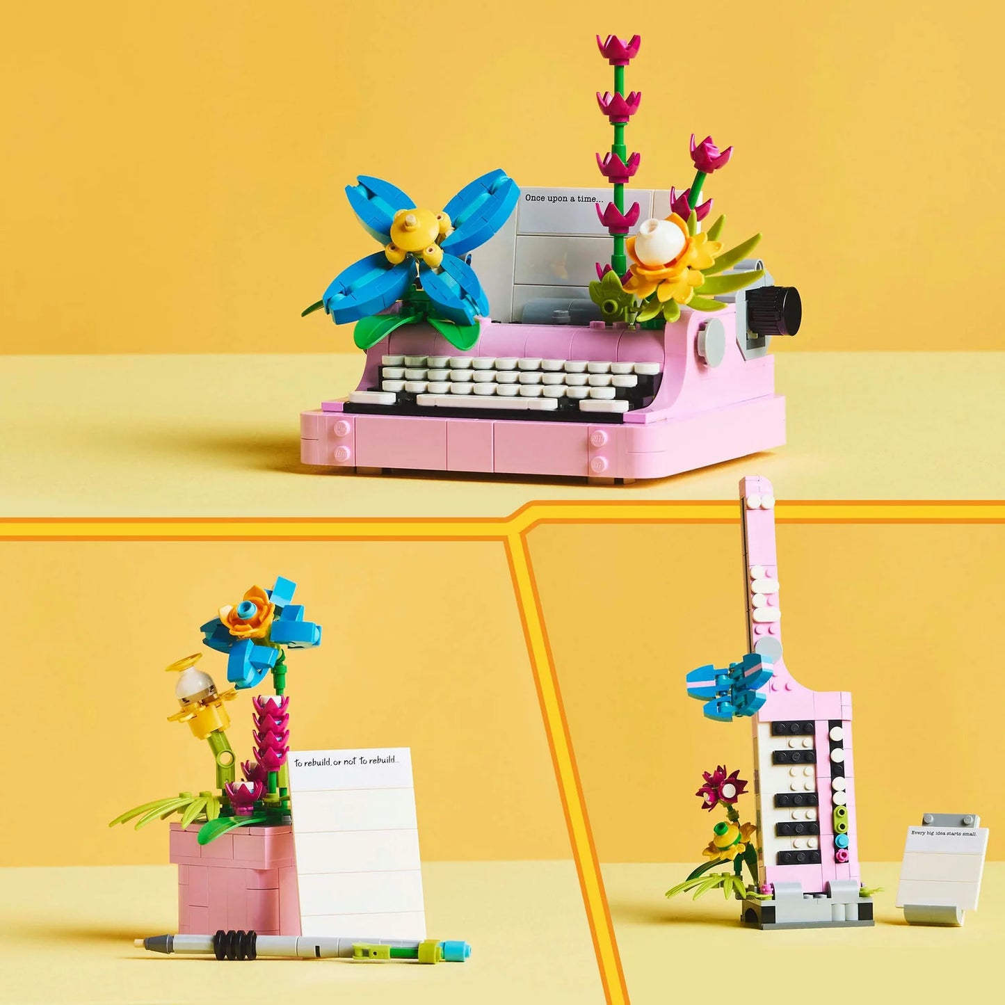 31169 Typewriter with Flowers