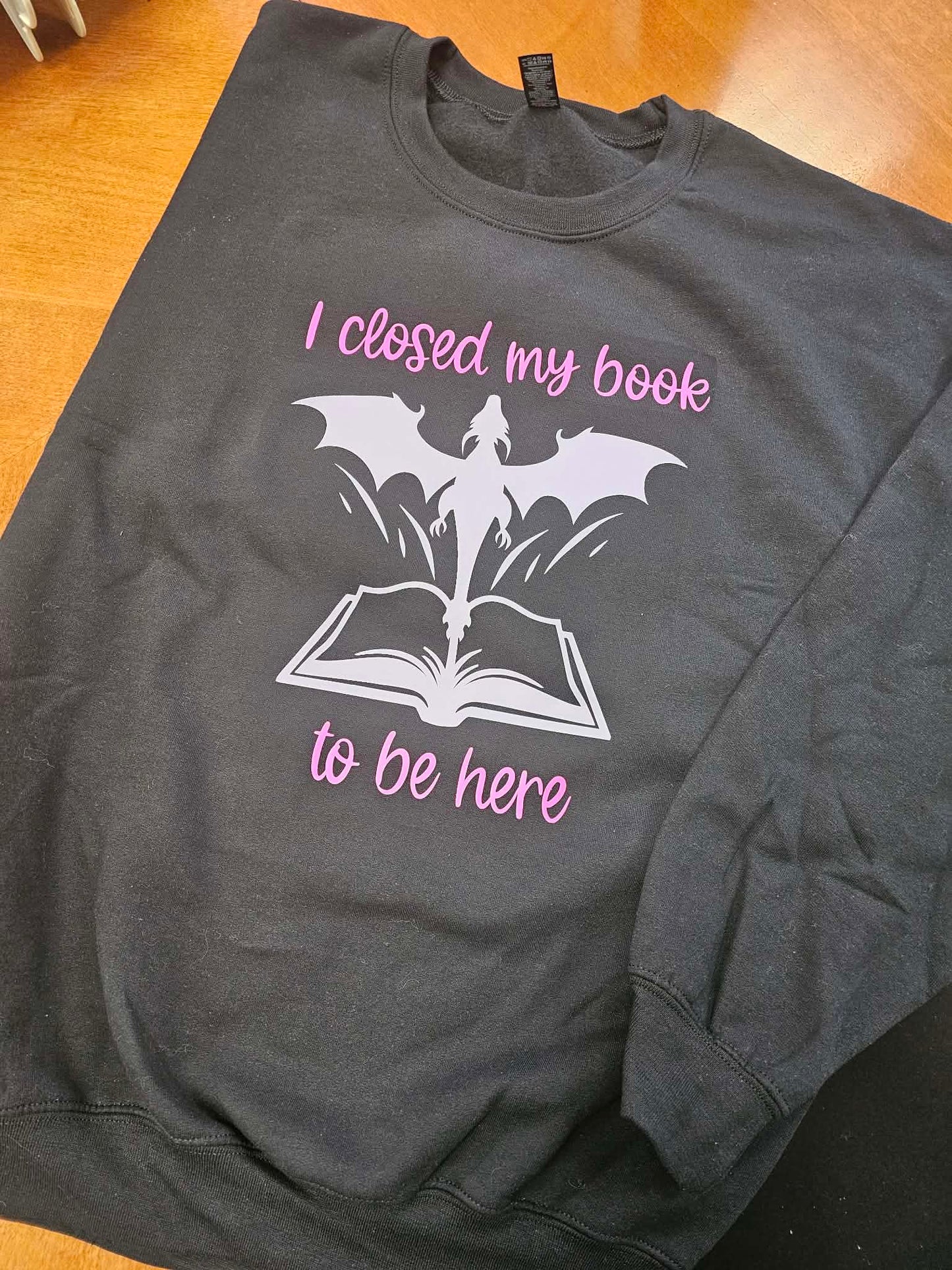 I Closed My Book to Be Here – Cozy Bookish Sweater